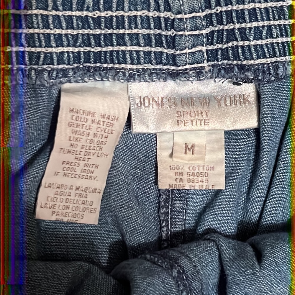 JONES NEW YORK Sport Petite Denim Cargo Shorts - Picture 5 of 5